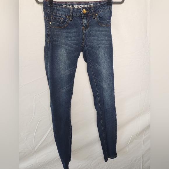 Women's V.I.P Perfect Butt lifter Distressed Jeans 3/4 - Picture 1 of 5